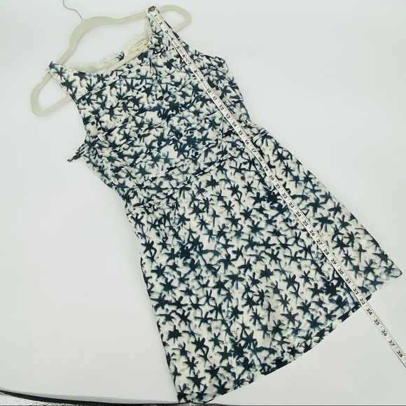 J. Crew Blue Stars Layered Silk & Cotton Blend Midi Dress Size 4 - Picture 14 of 14